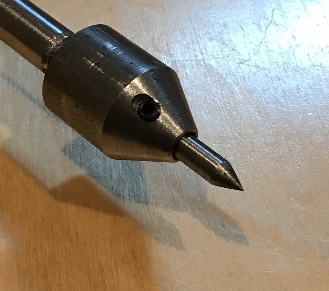 The completed center punch mounted in the nose